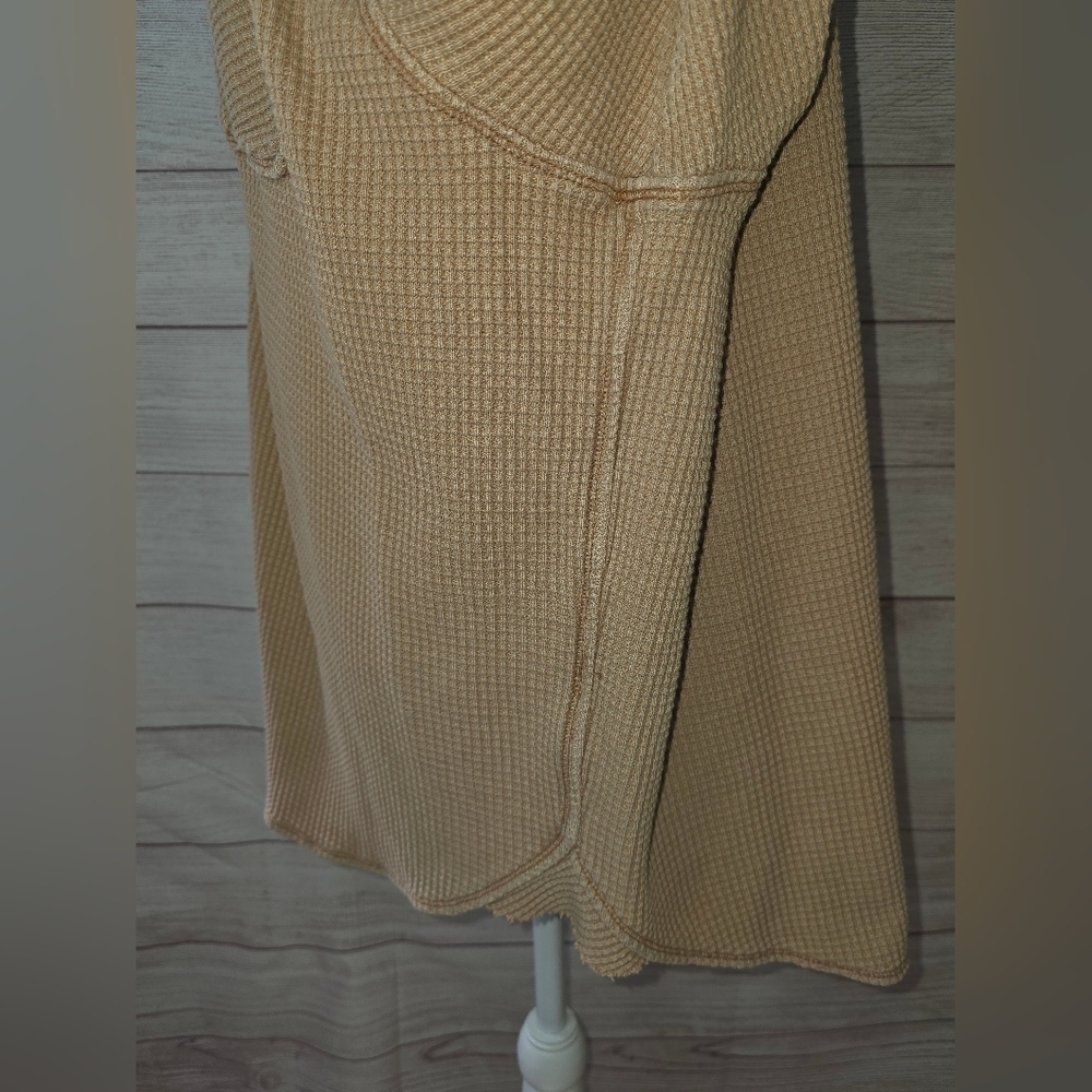 Aerie Lumberjane Waffle Shirt Cappuccino Color Size XL - Picture 2 of 6